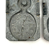 Unusual Antique Pocket Watch Mold Marked T Mills & Bros Philadelphia