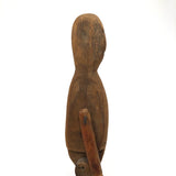 SOLD Carved Articulated Folk Art Figure with Goofy Face