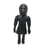 SOLD Curious Chunky Black Painting Figure with Wonderfully Large and Expressive Arms