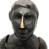SOLD Curious Chunky Black Painting Figure with Wonderfully Large and Expressive Arms