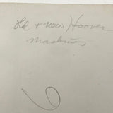 Old and New Hoovers, Old Black and White Snapshot