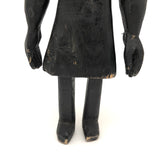 SOLD Curious Chunky Black Painting Figure with Wonderfully Large and Expressive Arms