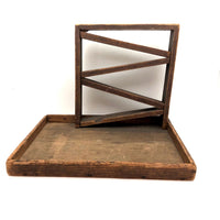 Antique Homemade Marble Run with Large Catching Platform (for All Sorts of Things)