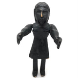 SOLD Curious Chunky Black Painting Figure with Wonderfully Large and Expressive Arms