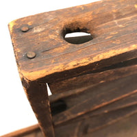 Antique Homemade Marble Run with Large Catching Platform (for All Sorts of Things)