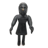 SOLD Curious Chunky Black Painting Figure with Wonderfully Large and Expressive Arms