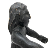SOLD Curious Chunky Black Painting Figure with Wonderfully Large and Expressive Arms