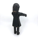 SOLD Curious Chunky Black Painting Figure with Wonderfully Large and Expressive Arms