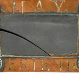 MAY FRIEND, Very Tender and Evocative 1898 Folk Art Still Bank with Cracked Glass Front
