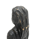 SOLD Curious Chunky Black Painting Figure with Wonderfully Large and Expressive Arms