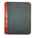 1840 British Commonplace Book with Beautiful Lettering and Watercolor Maps + 1890s Additions