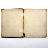 1840 British Commonplace Book with Beautiful Lettering and Watercolor Maps + 1890s Additions