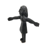 SOLD Curious Chunky Black Painting Figure with Wonderfully Large and Expressive Arms