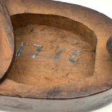 Great Hand-carved Wooden Puzzle Lid Snuff Box, Signed and Dated 1776