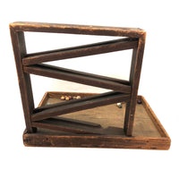 Antique Homemade Marble Run with Large Catching Platform (for All Sorts of Things)