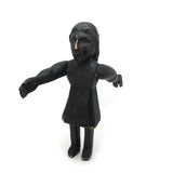 SOLD Curious Chunky Black Painting Figure with Wonderfully Large and Expressive Arms