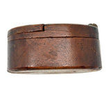 Great Hand-carved Wooden Puzzle Lid Snuff Box, Signed and Dated 1776