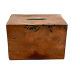 MAY FRIEND, Very Tender and Evocative 1898 Folk Art Still Bank with Cracked Glass Front