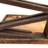 Antique Homemade Marble Run with Large Catching Platform (for All Sorts of Things)