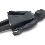 SOLD Curious Chunky Black Painting Figure with Wonderfully Large and Expressive Arms