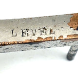 Unusual, Very Precise Hand-stamped Nickel T-Shaped Surface Level