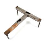 Unusual, Very Precise Hand-stamped Nickel T-Shaped Surface Level