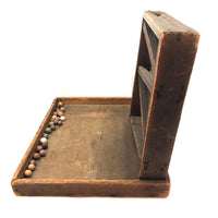 Antique Homemade Marble Run with Large Catching Platform (for All Sorts of Things)