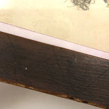 Harriet in Orange Blouse, Marvelous Antique Naive Drawing in Perfect Period Frame