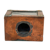 MAY FRIEND, Very Tender and Evocative 1898 Folk Art Still Bank with Cracked Glass Front