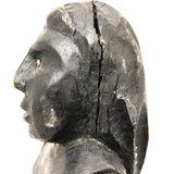 SOLD Curious Chunky Black Painting Figure with Wonderfully Large and Expressive Arms