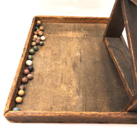 Antique Homemade Marble Run with Large Catching Platform (for All Sorts of Things)