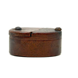 Great Hand-carved Wooden Puzzle Lid Snuff Box, Signed and Dated 1776