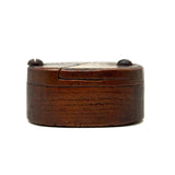 Great Hand-carved Wooden Puzzle Lid Snuff Box, Signed and Dated 1776