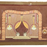 SOLD George Stimmel (1880-1964) Very Pink Stage Set, Gouache on Cardboard Painting