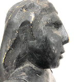 SOLD Curious Chunky Black Painting Figure with Wonderfully Large and Expressive Arms