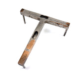 Unusual, Very Precise Hand-stamped Nickel T-Shaped Surface Level