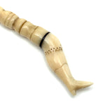 Wonderful c. Mid 19th Century Whaler Made Scrimshaw Ladies Leg Bodkin