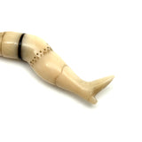 Wonderful c. Mid 19th Century Whaler Made Scrimshaw Ladies Leg Bodkin