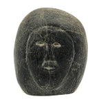 Deeply Expressive Inuit Carved Stone Head