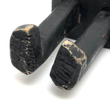 SOLD Curious Chunky Black Painting Figure with Wonderfully Large and Expressive Arms