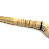 Wonderful c. Mid 19th Century Whaler Made Scrimshaw Ladies Leg Bodkin