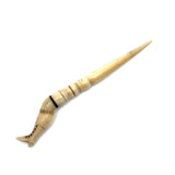 Wonderful c. Mid 19th Century Whaler Made Scrimshaw Ladies Leg Bodkin