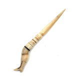 Wonderful c. Mid 19th Century Whaler Made Scrimshaw Ladies Leg Bodkin