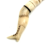 Wonderful c. Mid 19th Century Whaler Made Scrimshaw Ladies Leg Bodkin