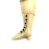 Wonderful c. Mid 19th Century Whaler Made Scrimshaw Ladies Leg Bodkin