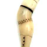 Wonderful c. Mid 19th Century Whaler Made Scrimshaw Ladies Leg Bodkin