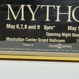 1987 Mark Morris Dance Group"Mythologies," Mounted Newsprint Advertisement, Period Frame