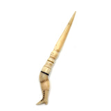 Wonderful c. Mid 19th Century Whaler Made Scrimshaw Ladies Leg Bodkin