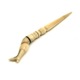 Wonderful c. Mid 19th Century Whaler Made Scrimshaw Ladies Leg Bodkin