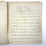 1840 British Commonplace Book with Beautiful Lettering and Watercolor Maps + 1890s Additions